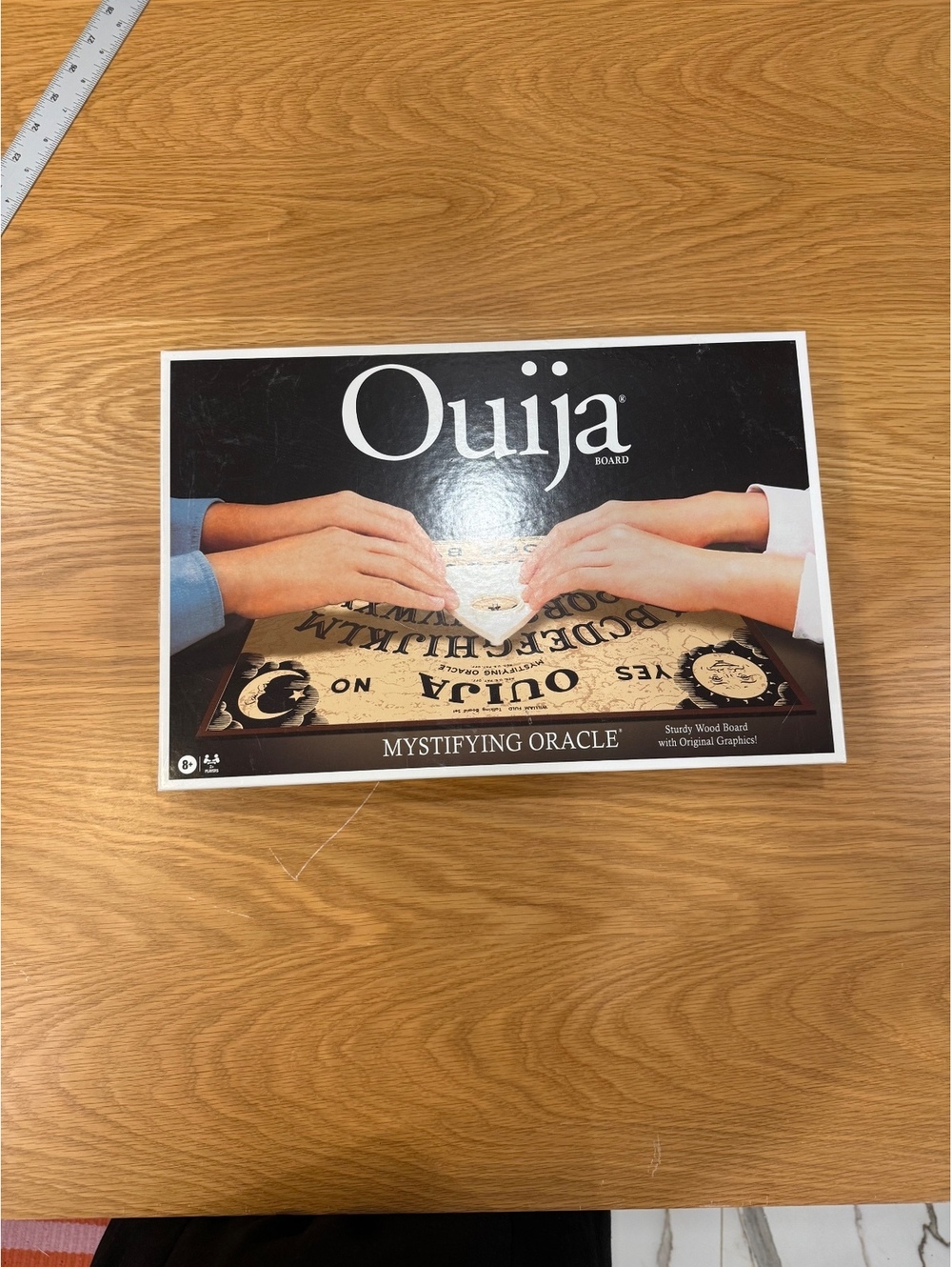 Hasbro Ouija Board Mystifying Oracle with Original Graphics, Wooden Planchette
